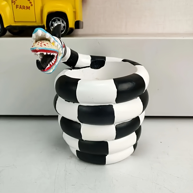 Snake Resin Flower Pot Creativ - مراجعة Snake Plant Ceramic وسعره
