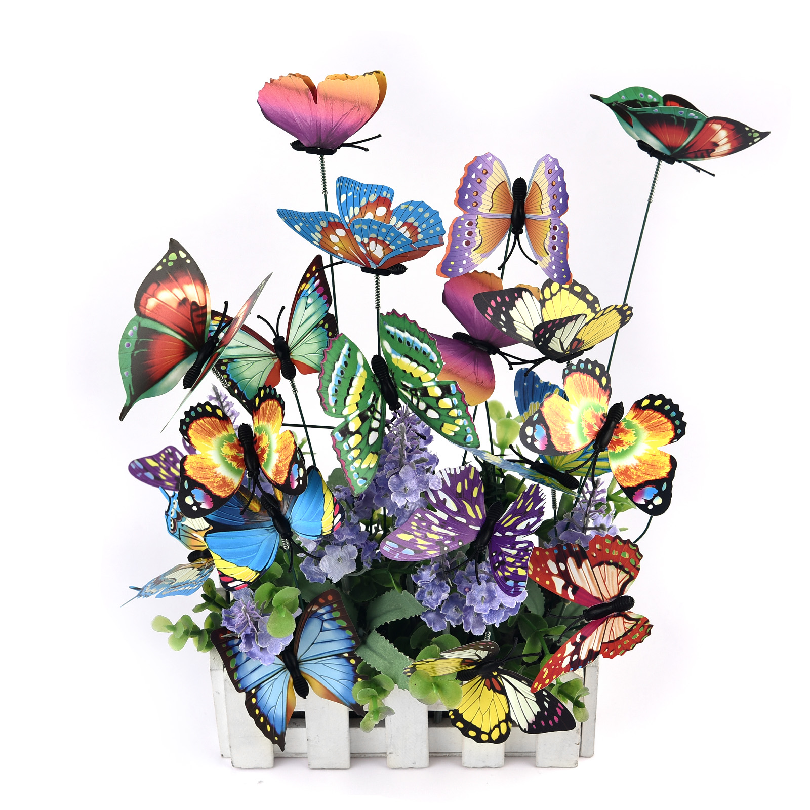 24Pcs/set Butterflies Garden Y - مراجعة Plant Parents وسعره