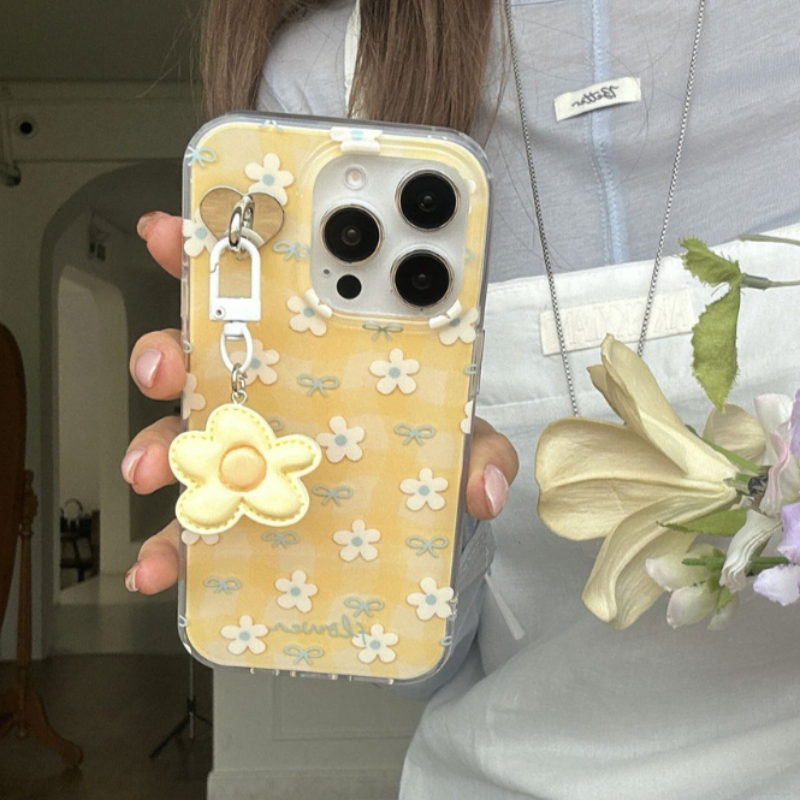 Cute Yellow Flower Pattern Pho - مراجعة Plants X وسعره