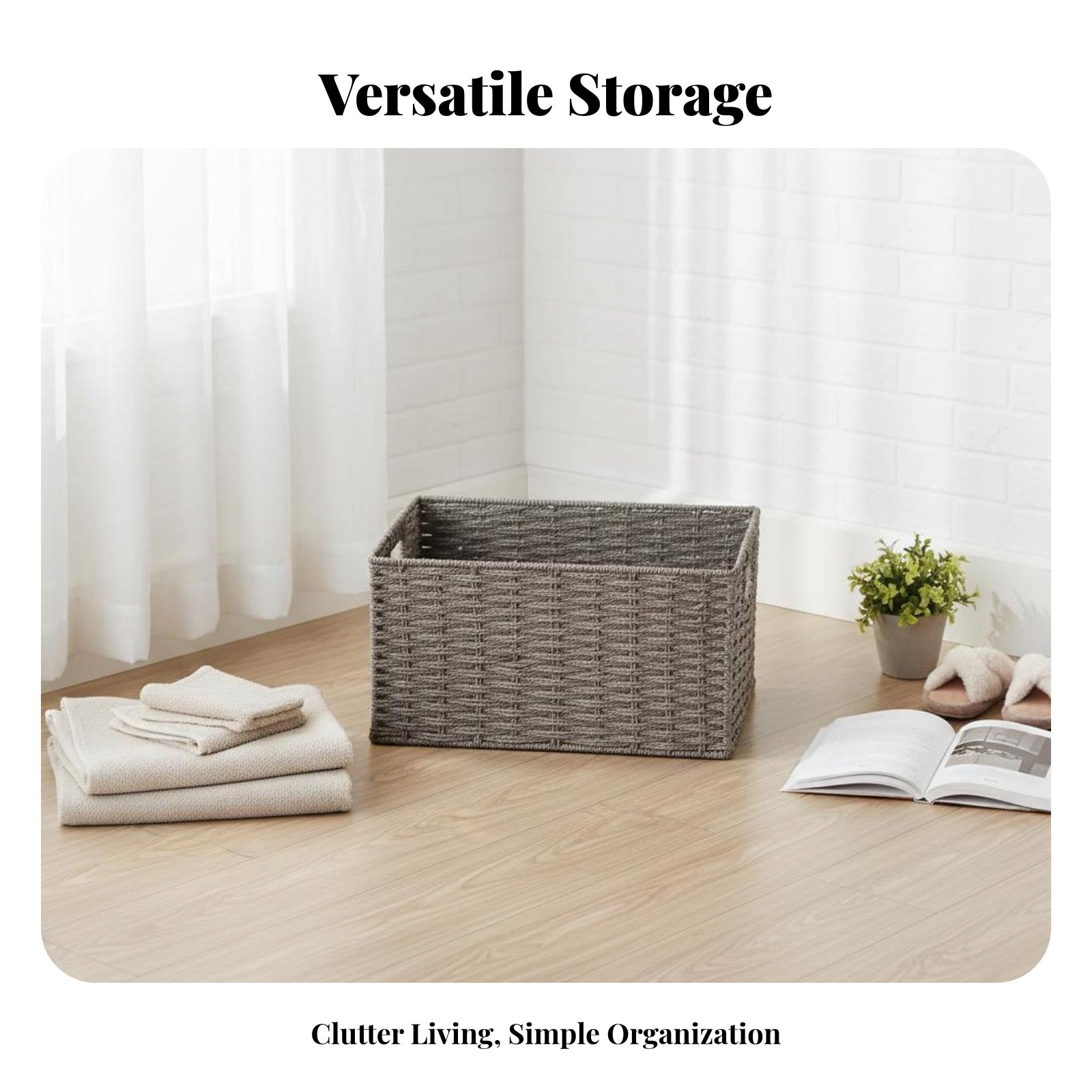 Woven Storage Container Japane - مراجعة Is Plant Parent Free To Use وسعره
