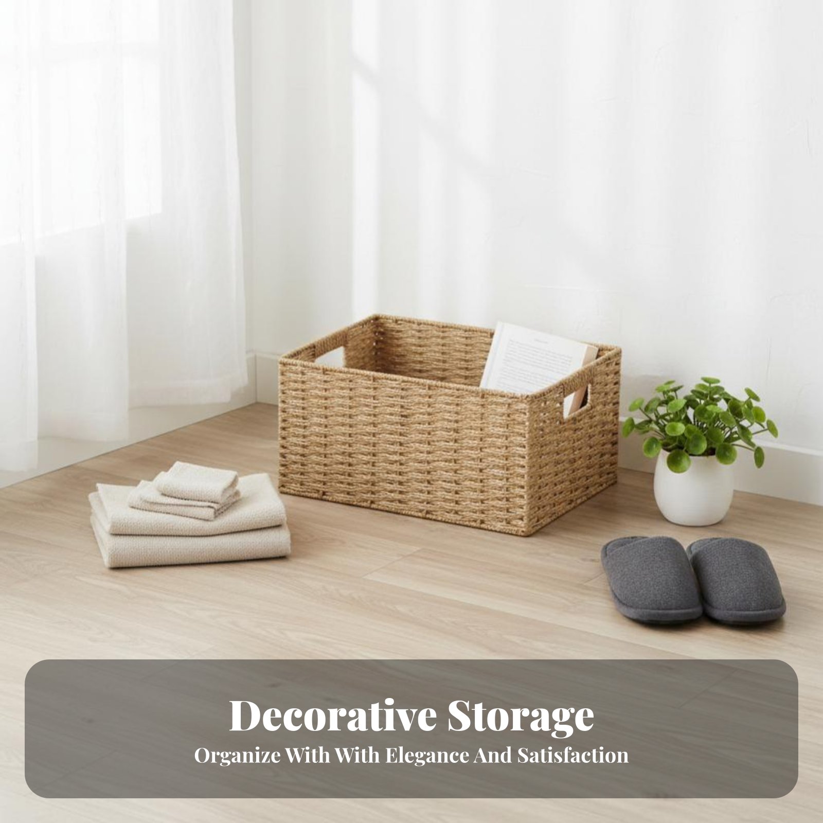 Woven Storage Container Japane - مراجعة Is Plant Parent Free To Use وسعره