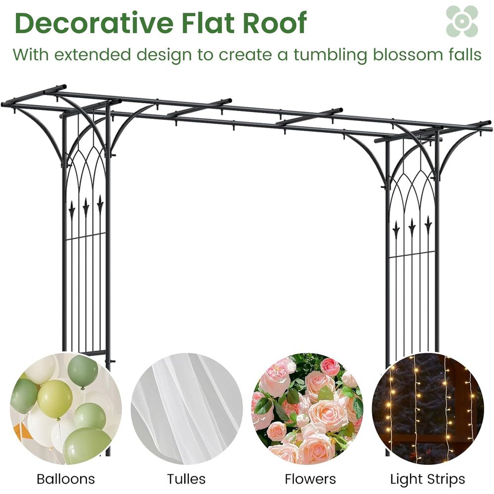 Sturdy Metal Garden Arch with  - مراجعة Plants X وسعره