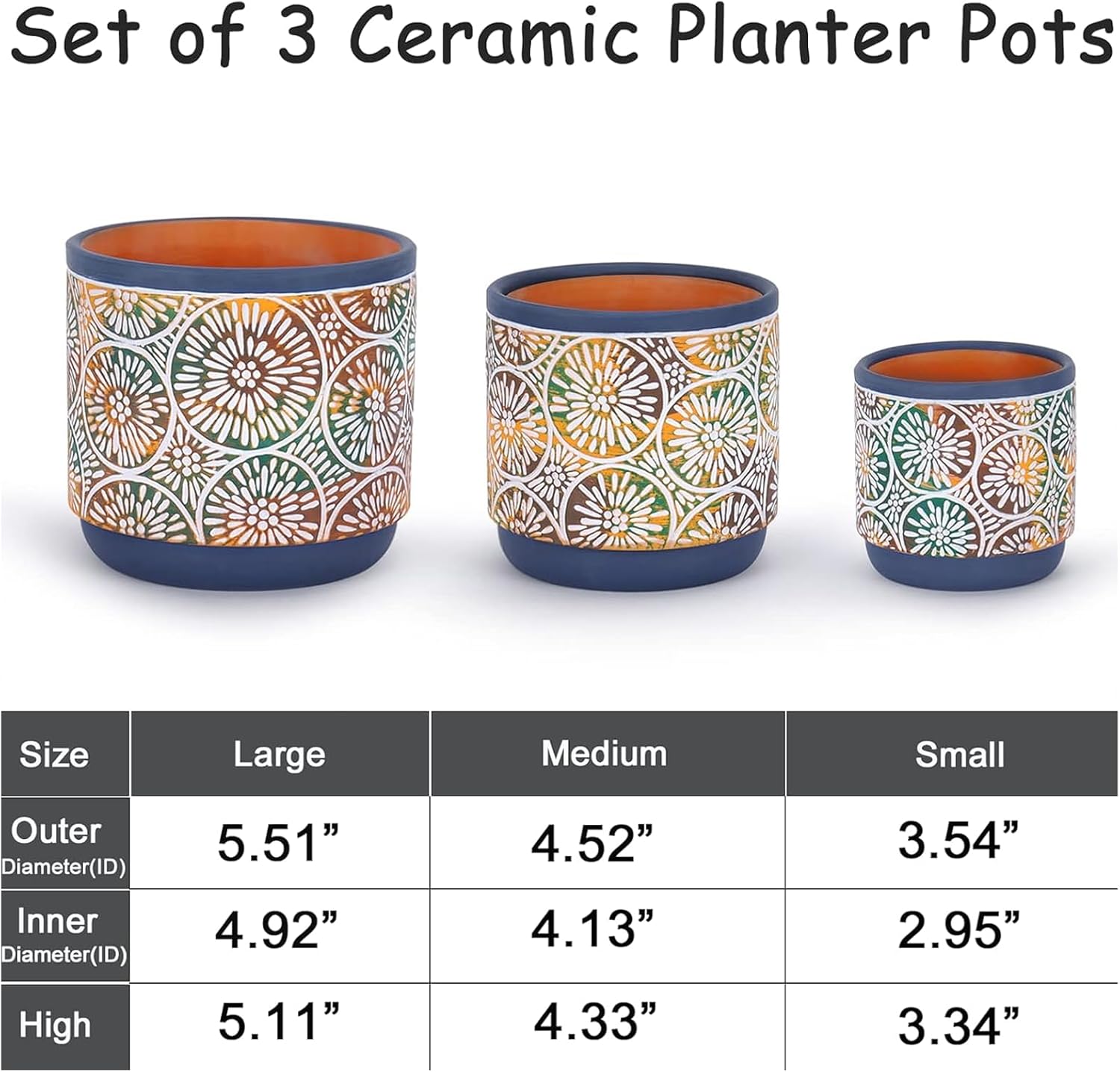 DeeCoo 3 Piece Ceramic Plant p - مراجعة Snake Plant Ceramic وسعره
