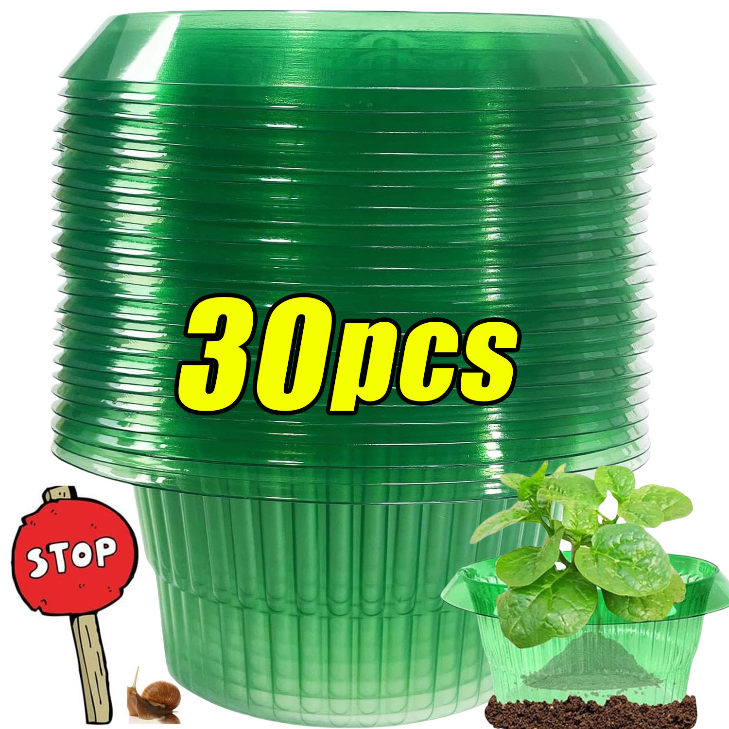 1/30pcs Plants Slug Protection - مراجعة Plant Parents وسعره