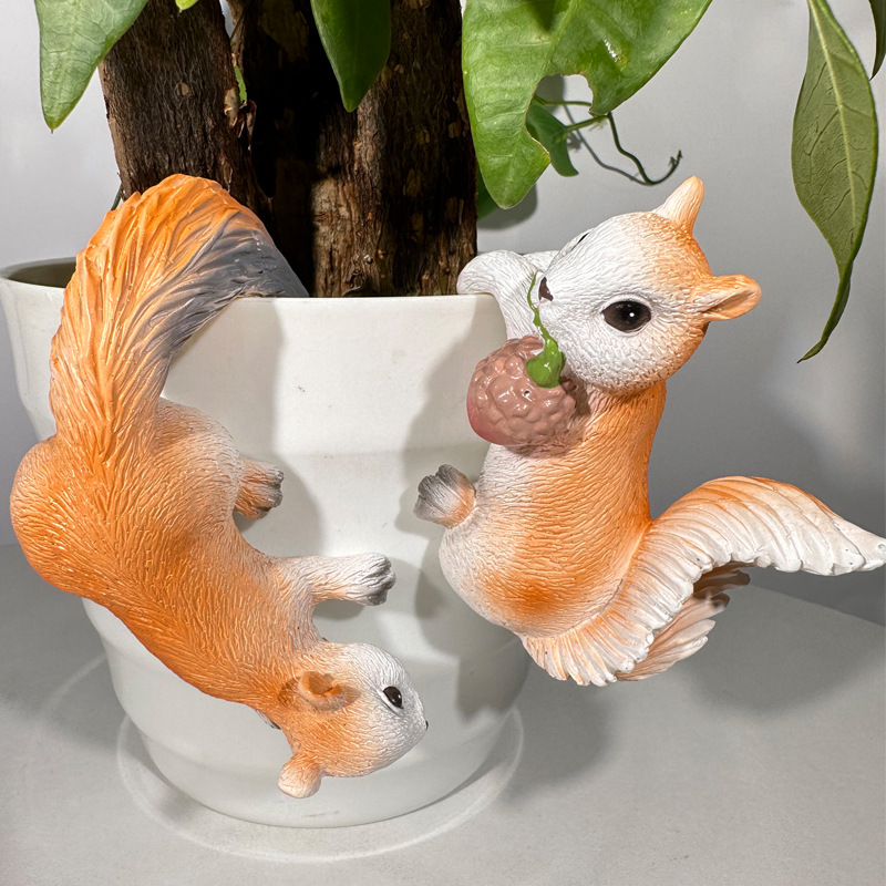 2pcs Creative Squirrel Hanging - مراجعة Plant Parents وسعره